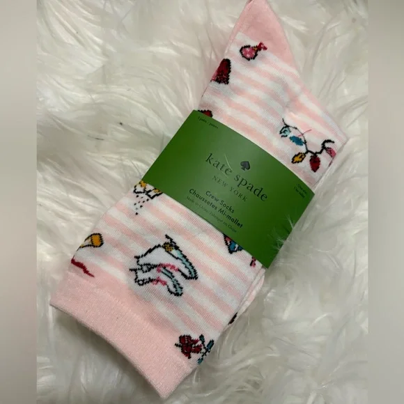 NWT Kate Spade Three Pack of Crew Socks - Picture 1 of 5